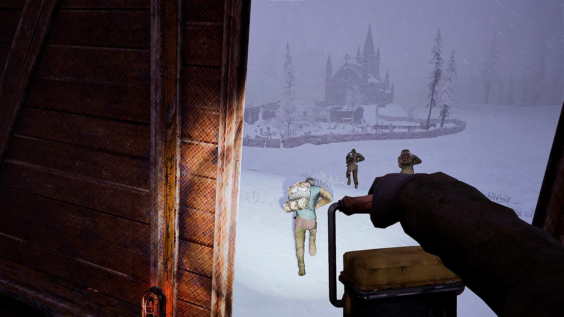 Frostrail crew exploring a frozen level together