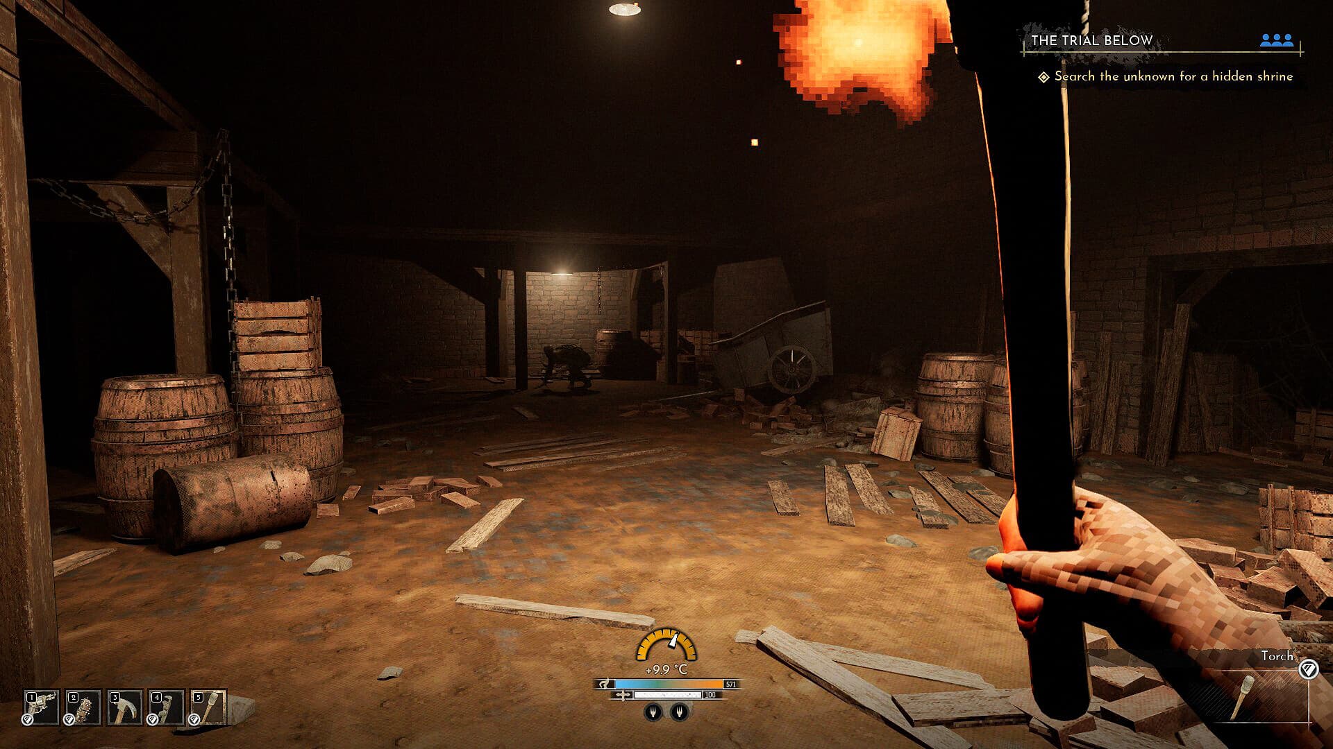 Torch equipped during The Trial Below