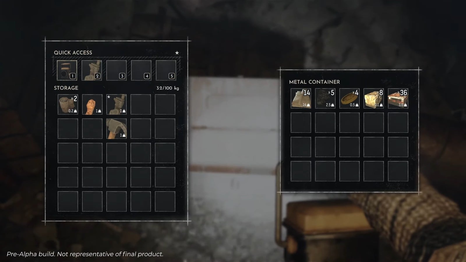 Frostrail pre-alpha inventory and Metal Container interface
